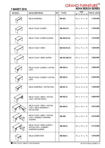Grand 家具 价格表 2016 第 13 页
