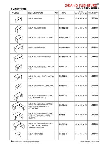 Grand 家具 价格表 2016 第 17 页