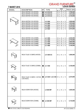 Grand 家具 价格表 2016 第 2 页