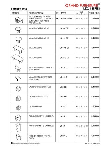 Grand 家具 价格表 2016 第 4 页