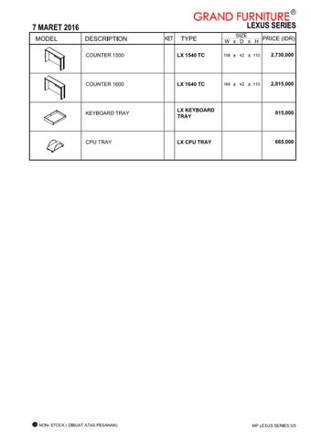 Grand 家具 价格表 2016 第 6 页