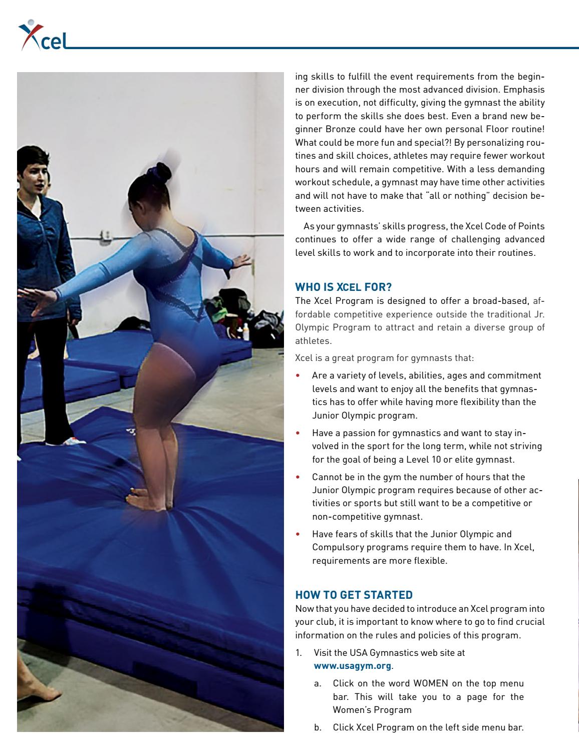 How to Start an Xcel Program by USA Gymnastics Issuu