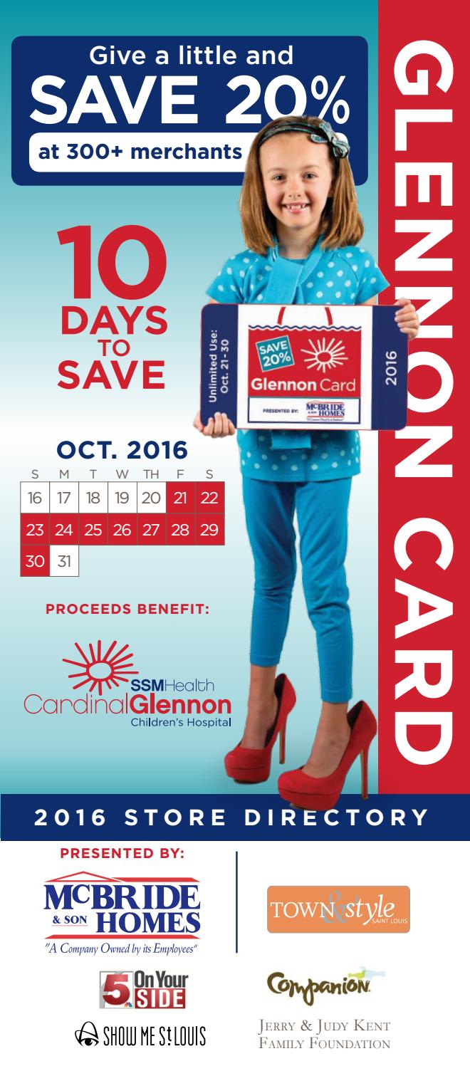 2016 Glennon Card Directory by SSM Health Cardinal Glennon Children's Foundation - issuu