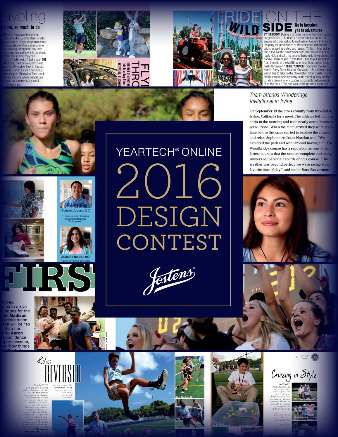 2016 Jostens YearTech Online Design Contest by Jostens Yearbook Issuu