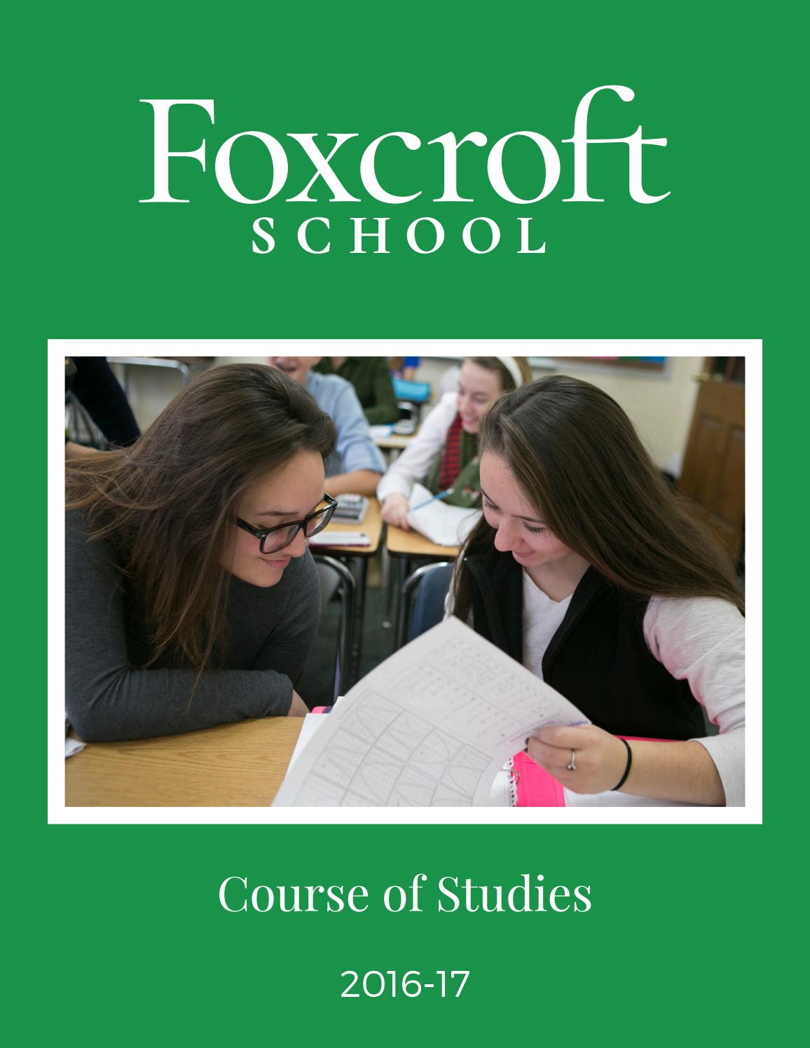 Course Catalog 201617 by Foxcroft School Issuu