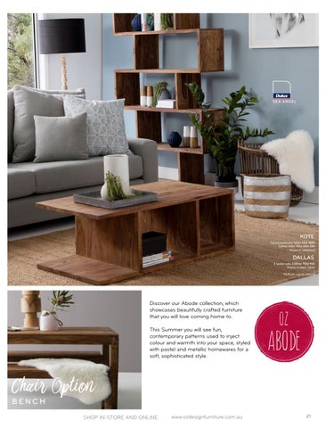 OZ Design Furniture 家具目录 · 夏季 16/17 Directory 第 21 页