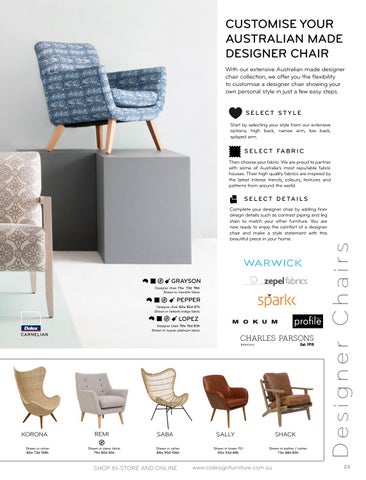 OZ Design Furniture 家具目录 · 夏季 16/17 Directory 第 23 页