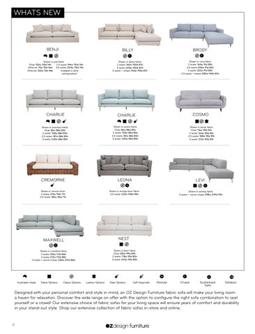 OZ Design Furniture 家具目录 · 夏季 16/17 Directory 第 8 页