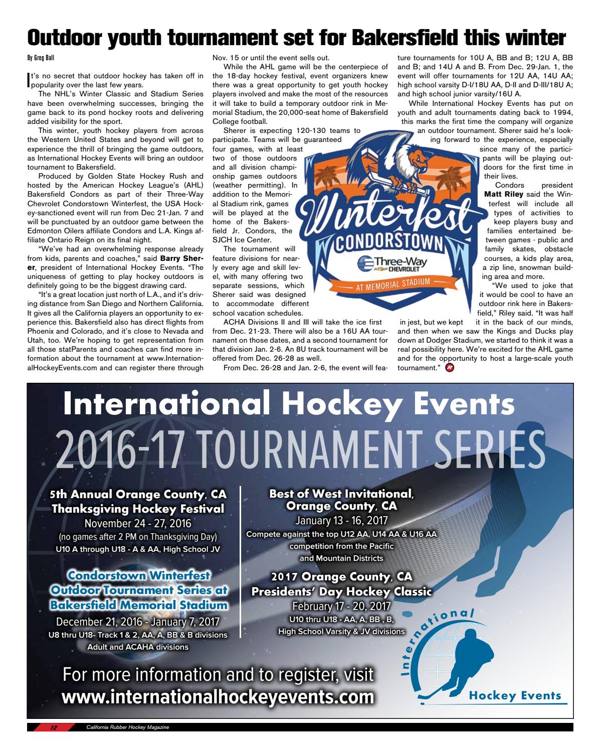 Three Way Chevrolet Bakersfield >> California Rubber Magazine - September 2016 by Rubber Hockey Magazines - Issuu Three Way Chevrolet Bakersfield >> California Rubber Magazine - September 2016 by Rubber Hockey Magazines - Issuu