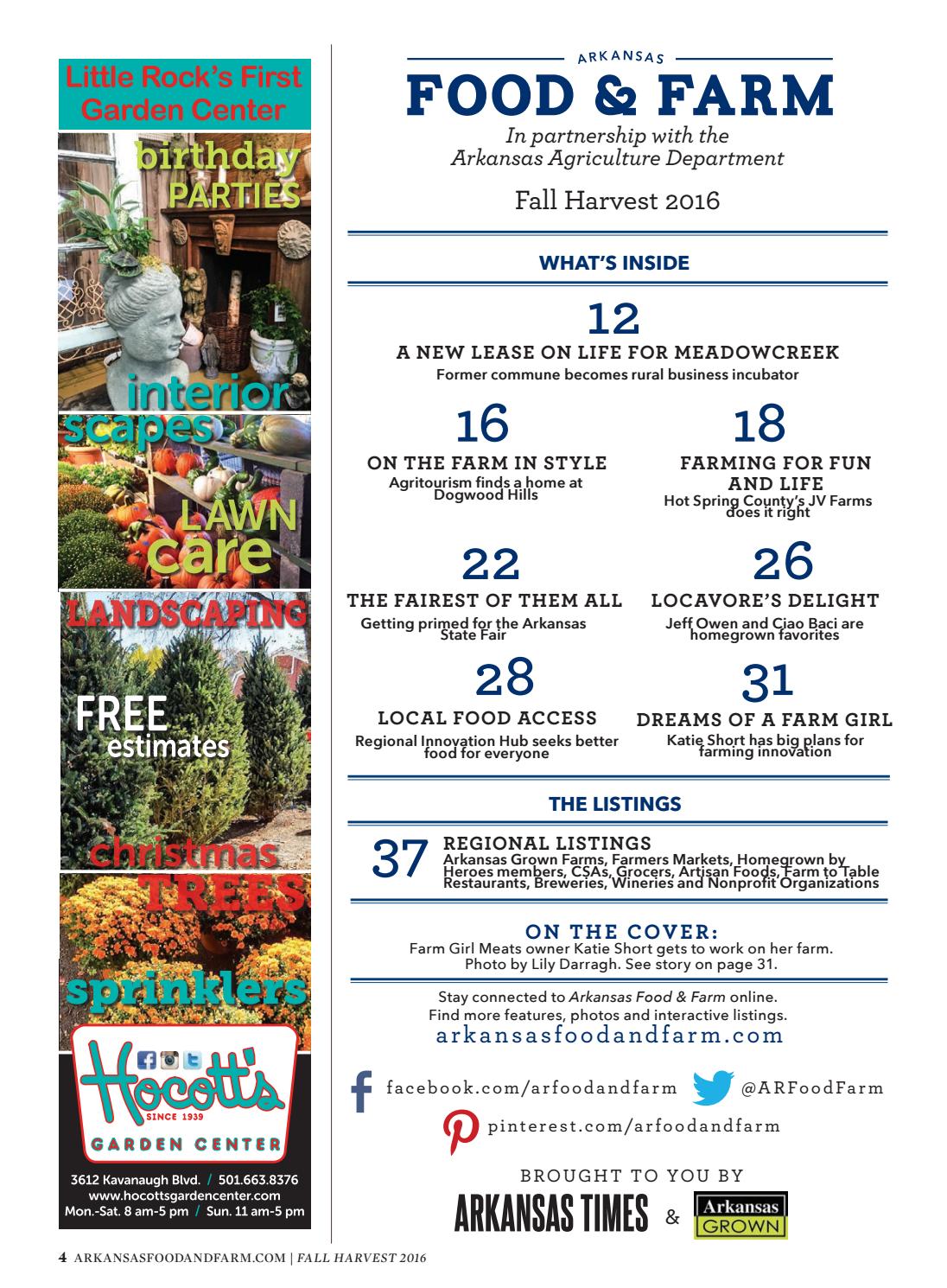 Arkansas Food & Farm Fall Harvest 2016 by Arkansas Times Issuu