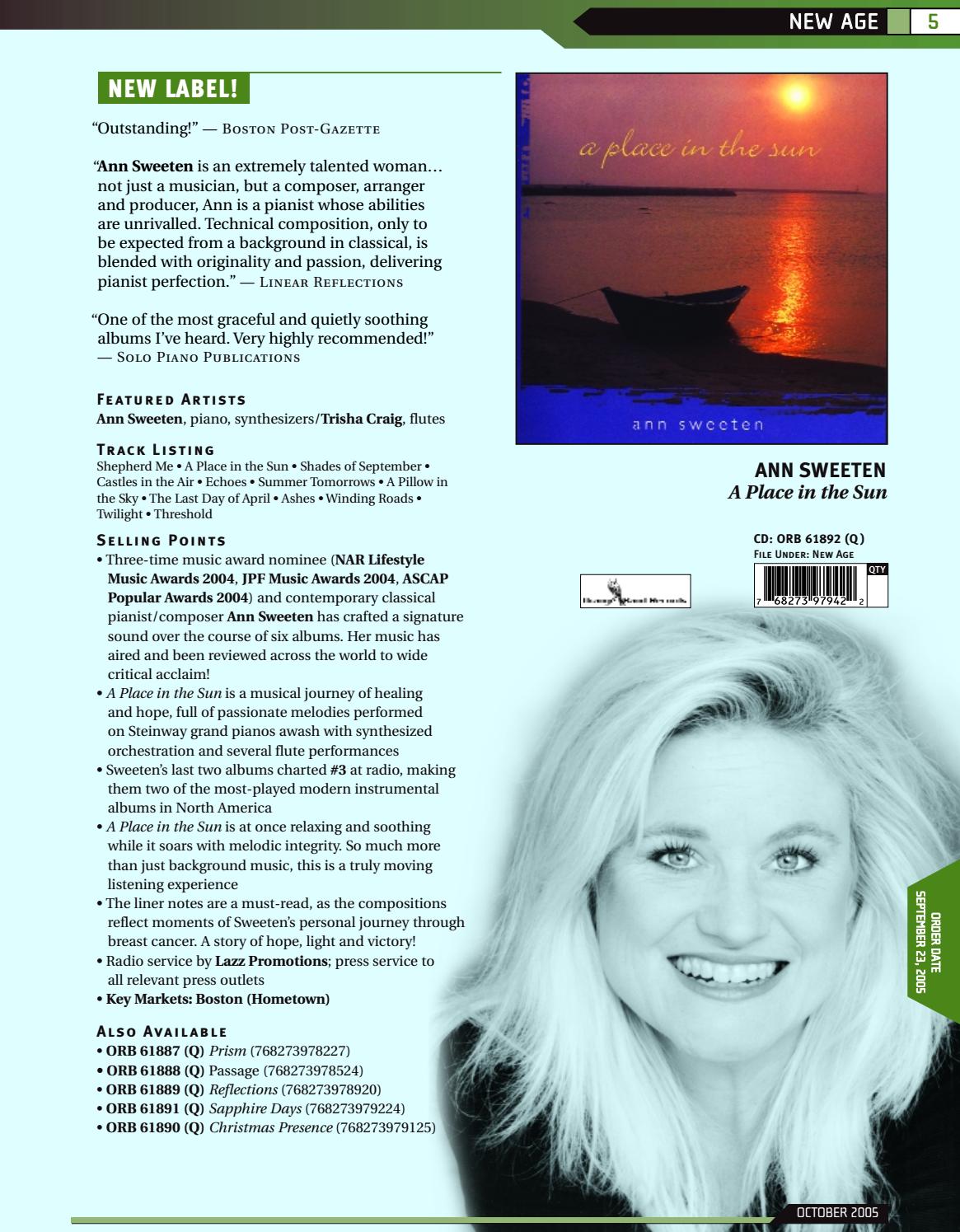 Gus swigert management CD ann sweeten: prism (768273978227)