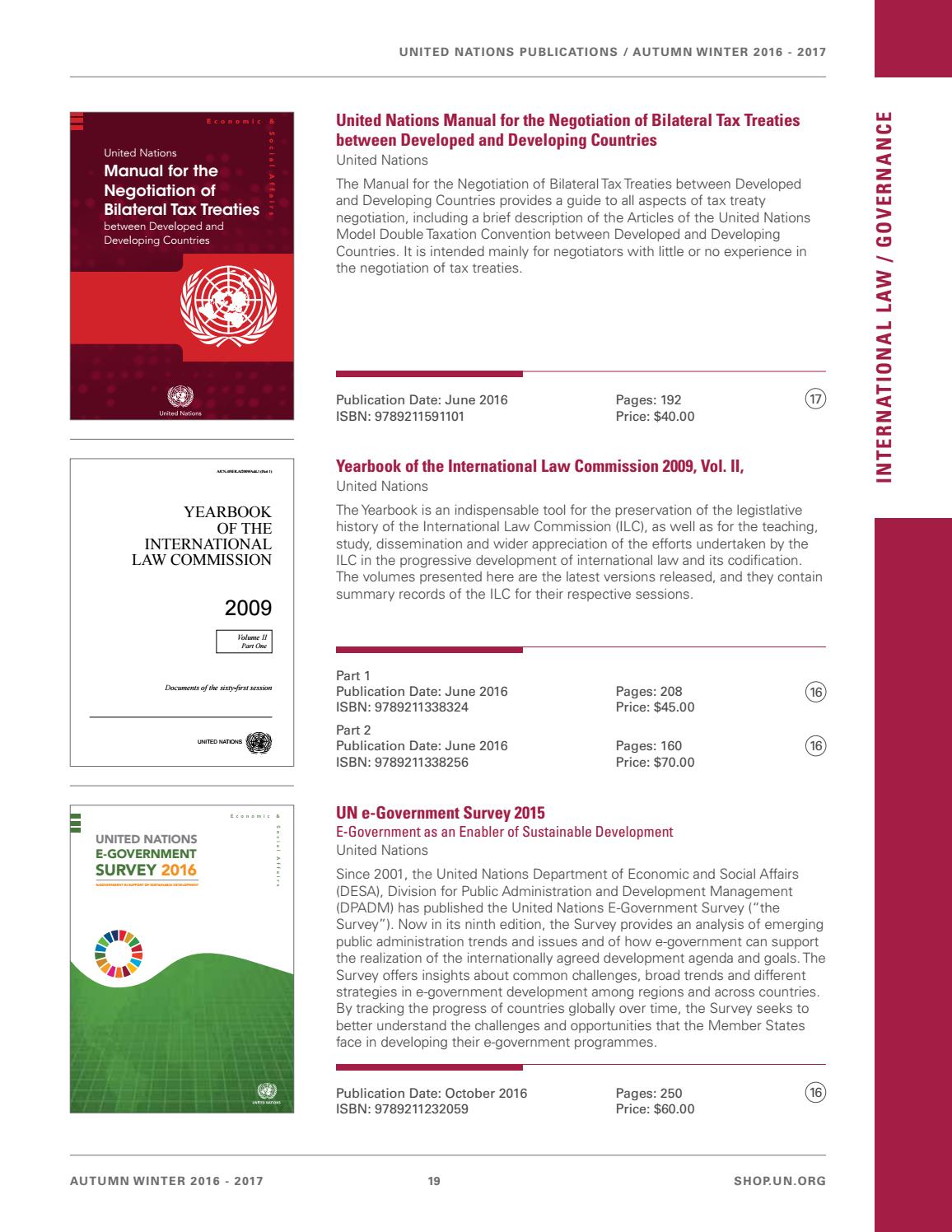 UN Publications Autumn/Winter 2016 2017 Catalog by United Nations