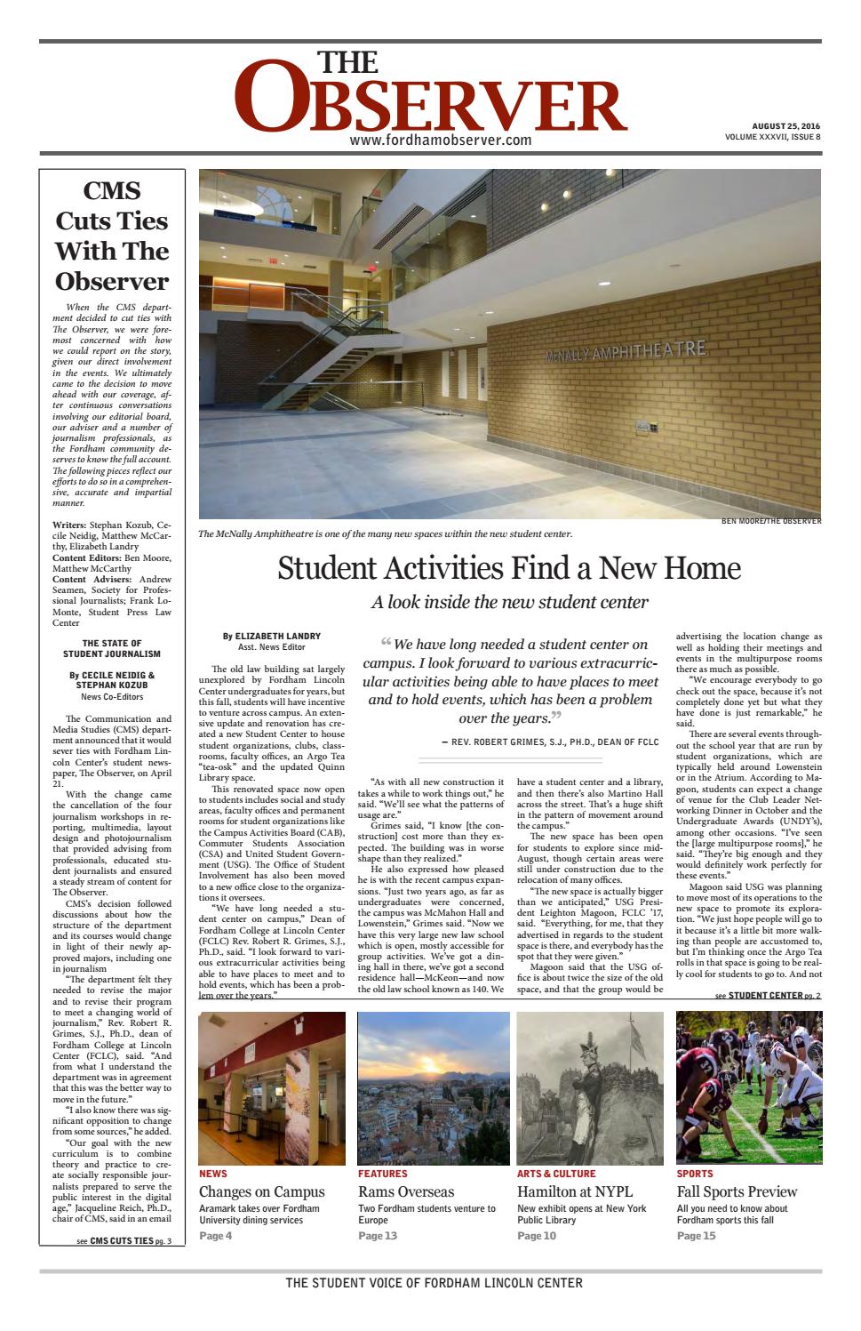 Observer issue 8 by Fordham Observer Issuu