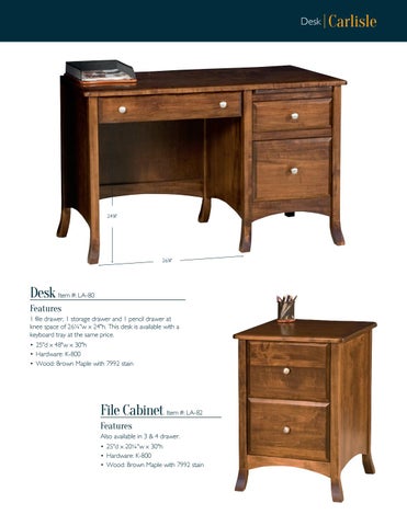 2016 LAMB Woodworking 书桌 目录 / 办公 书桌 / E & G Amish Furniture 第 21 页