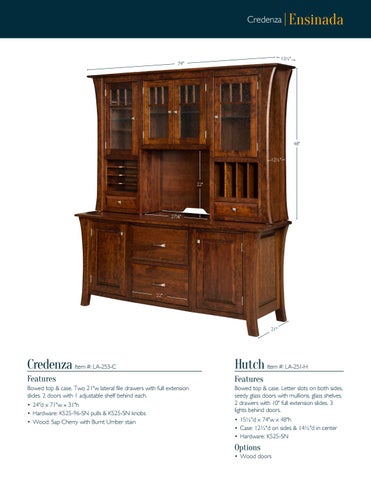 2016 LAMB Woodworking 书桌 目录 / 办公 书桌 / E & G Amish Furniture 第 23 页