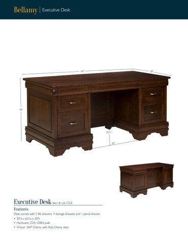 2016 LAMB Woodworking 书桌 目录 / 办公 书桌 / E & G Amish Furniture 第 7 页
