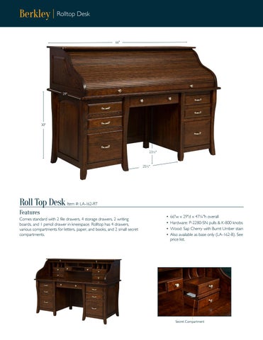 2016 LAMB Woodworking 书桌 目录 / 办公 书桌 / E & G Amish Furniture 第 9 页