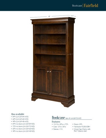 E & G Amish Furniture 2016 LAMB Woodworking 书柜 目录 / Bookcases / 第 15 页