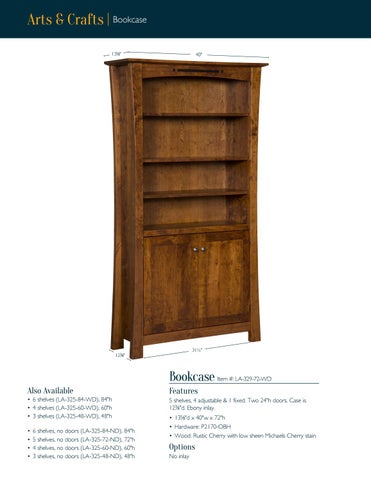 E & G Amish Furniture 2016 LAMB Woodworking 书柜 目录 / Bookcases / 第 6 页