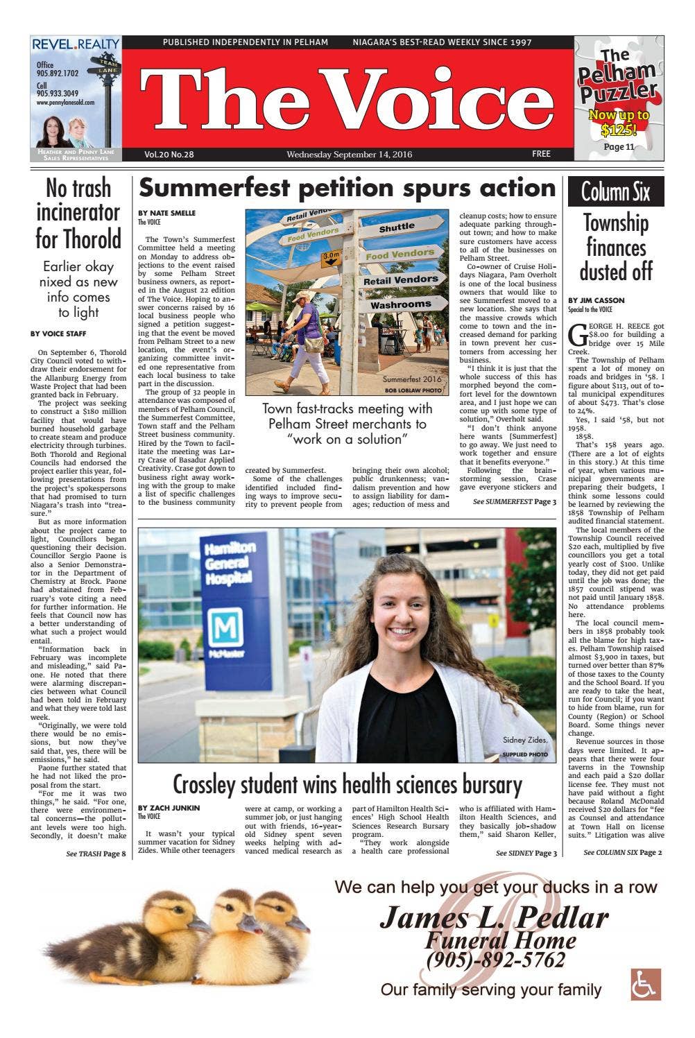 The Voice of Pelham, September 14 2016 by The Voice of Pelham - Issuu