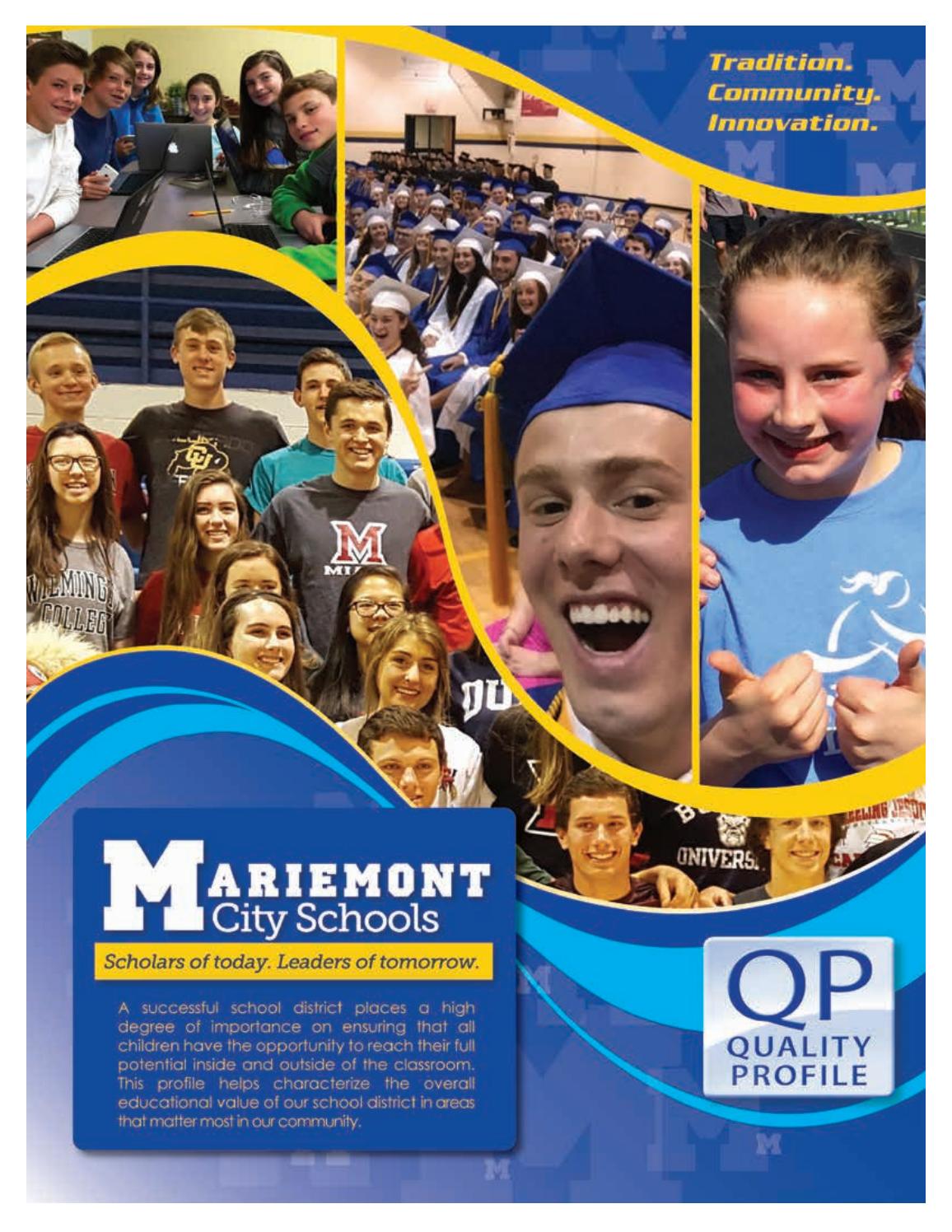 201516 Mariemont City School District Quality Profile by Mariemont City School District Issuu