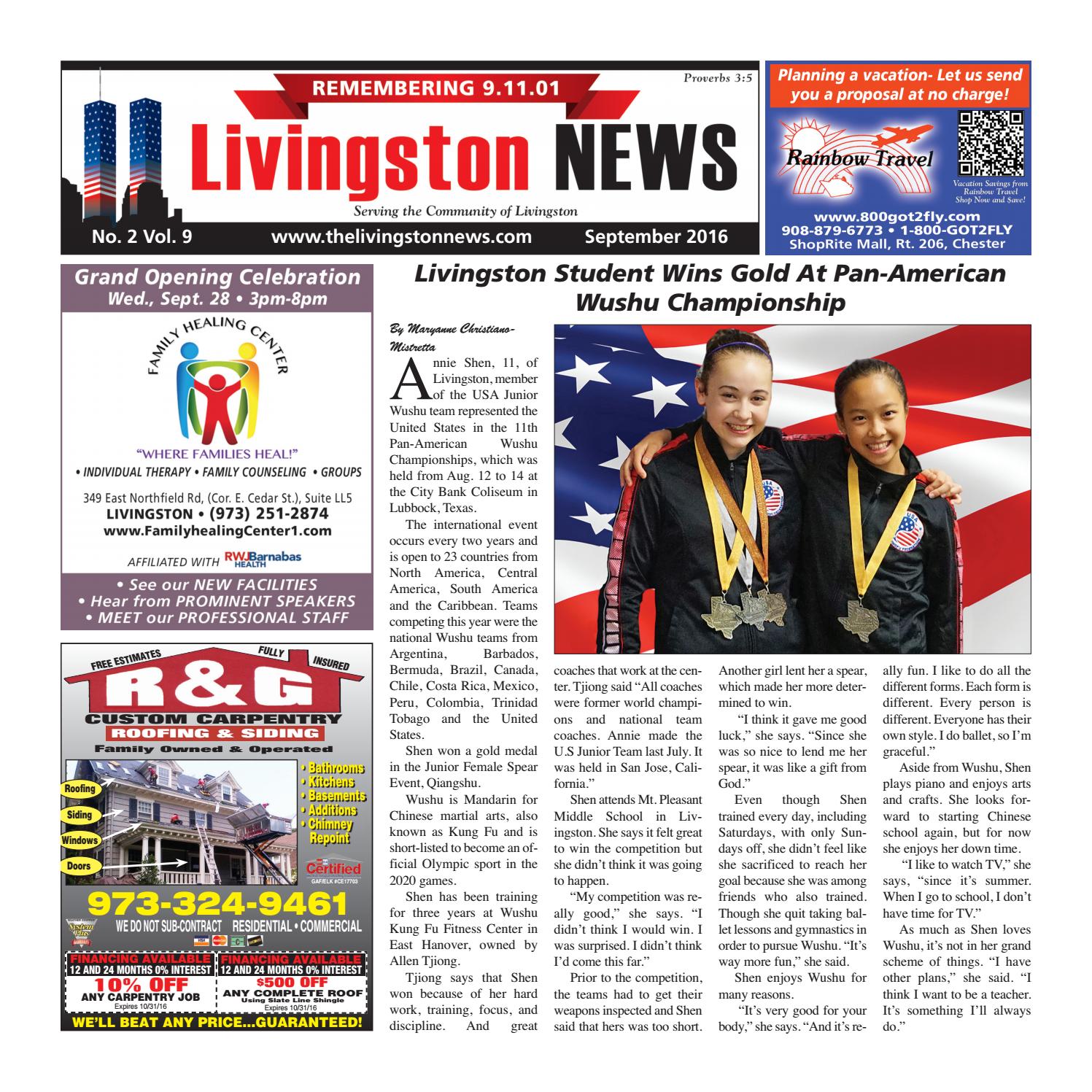 Livingston news september 2016 by My Life Publications..Maljon LLC Issuu