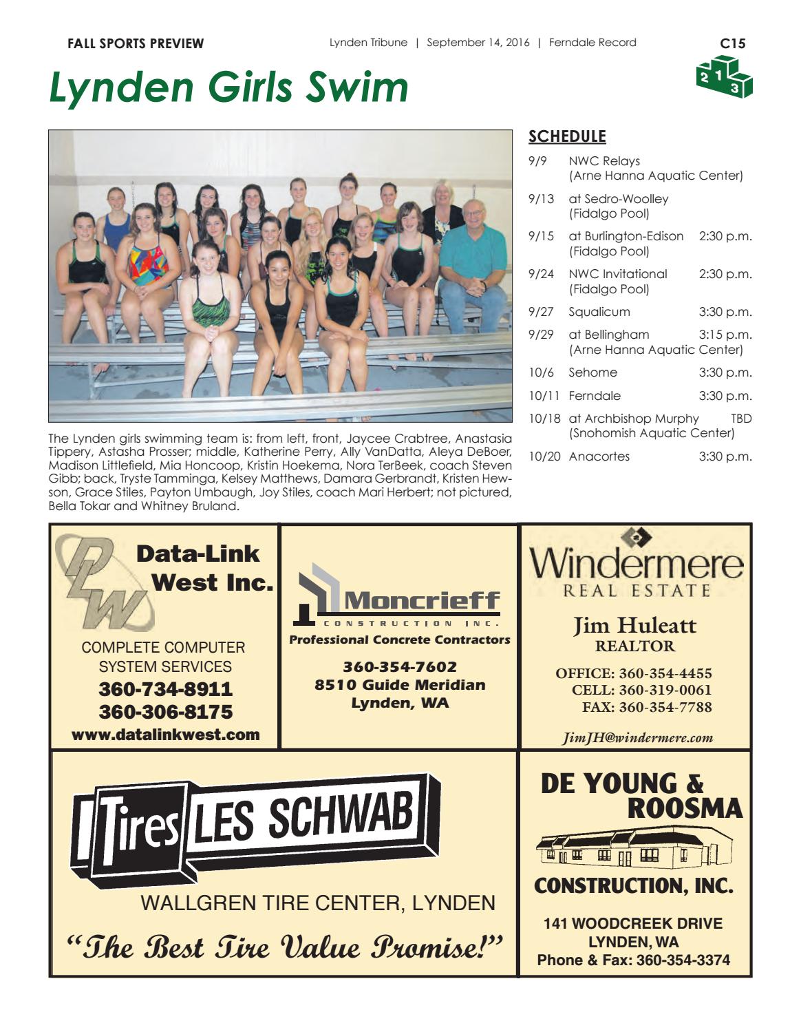 Fall Sports Magazine 2016 By Lynden Tribune Issuu