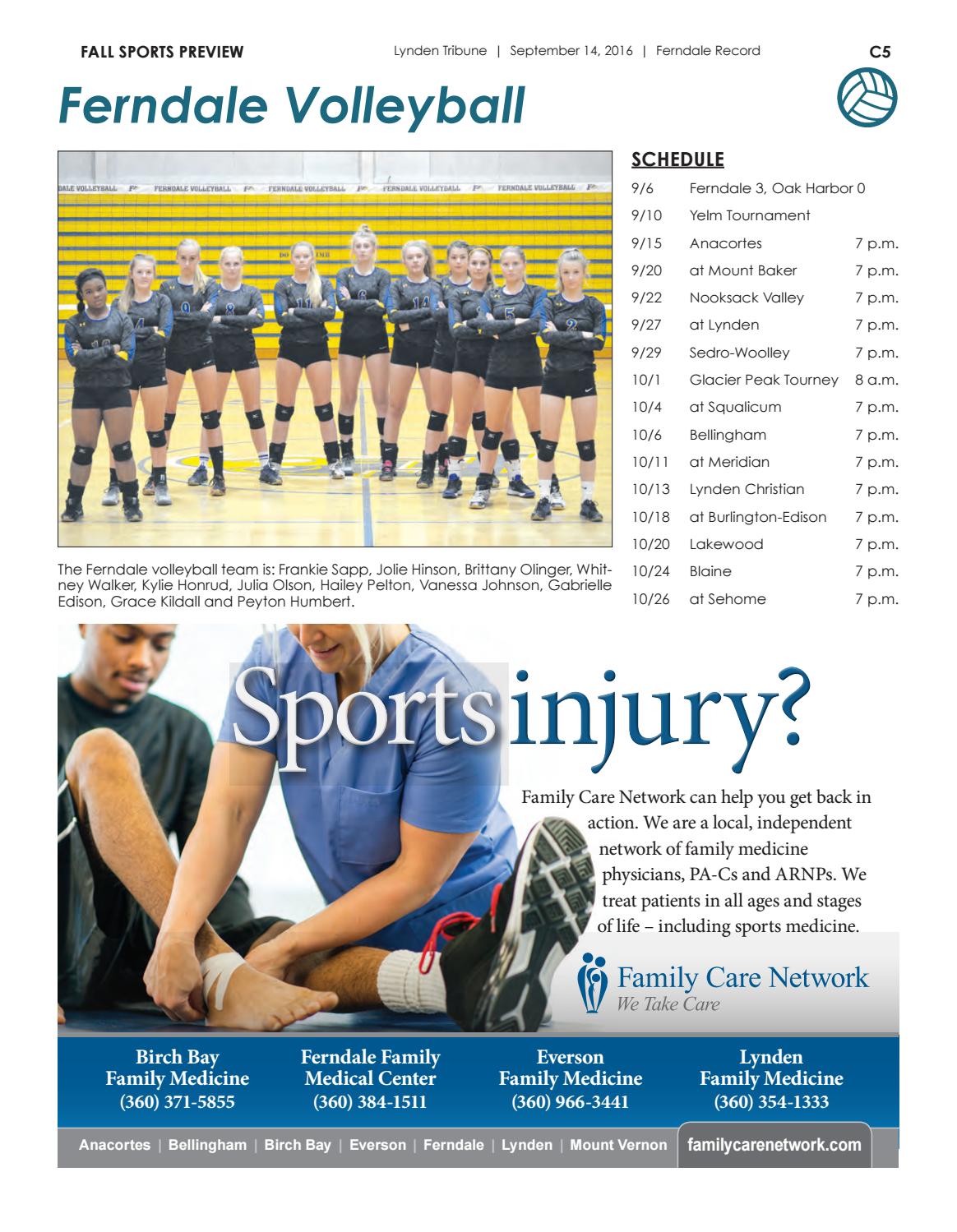 Fall Sports Magazine 2016 By Lynden Tribune Issuu