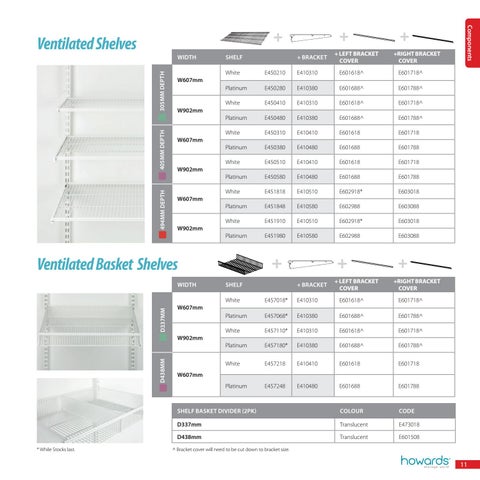 Howards 层架 指南 第 11 页