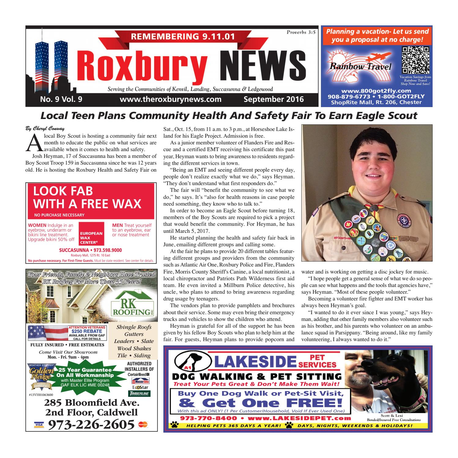 Roxbury news sept 2016 by My Life Publications..Maljon LLC Issuu