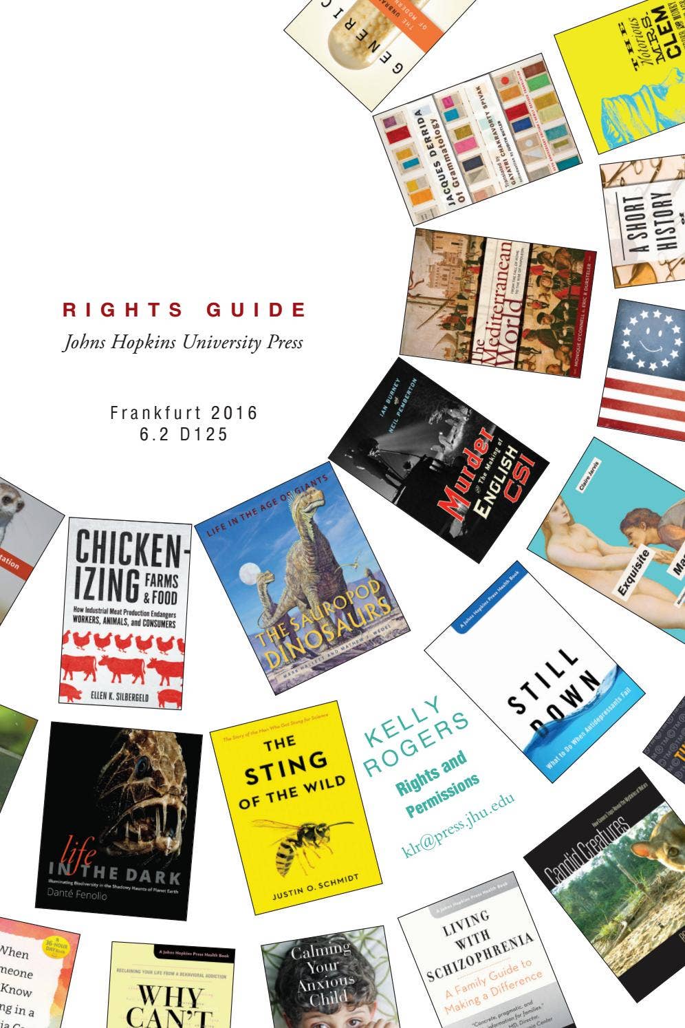 JHUP Rights Catalog 2016 by JHUP Books Issuu