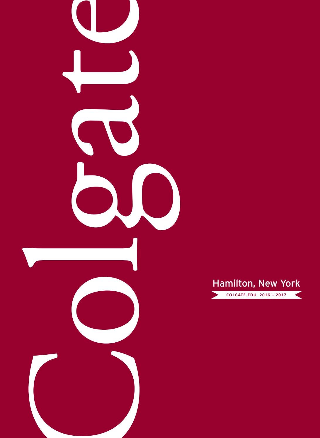 Colgate university viewbook 2016 2017 cw by Colgate University - Issuu