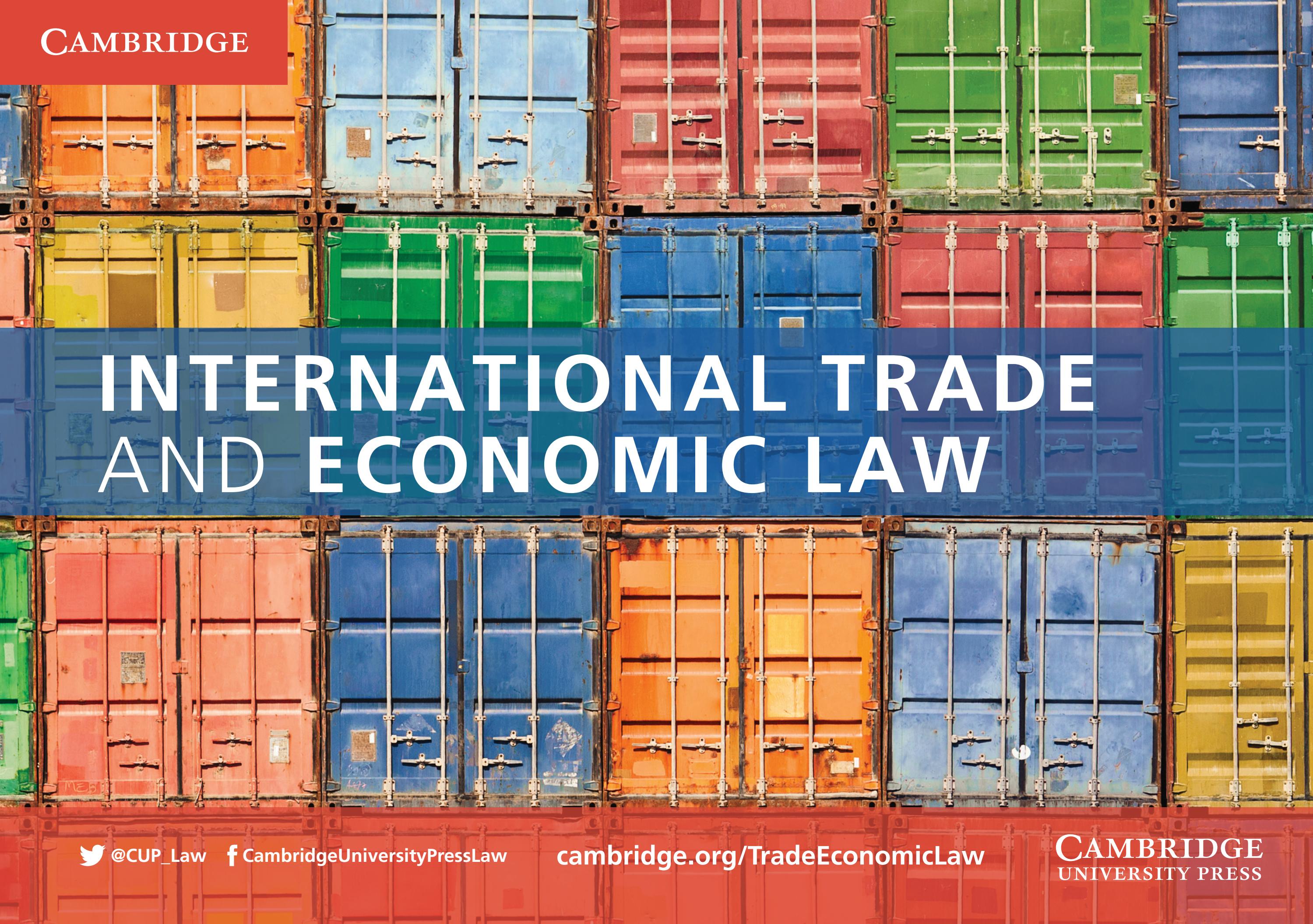 International Trade and Economic Law 2016 by Cambridge University Press ...
