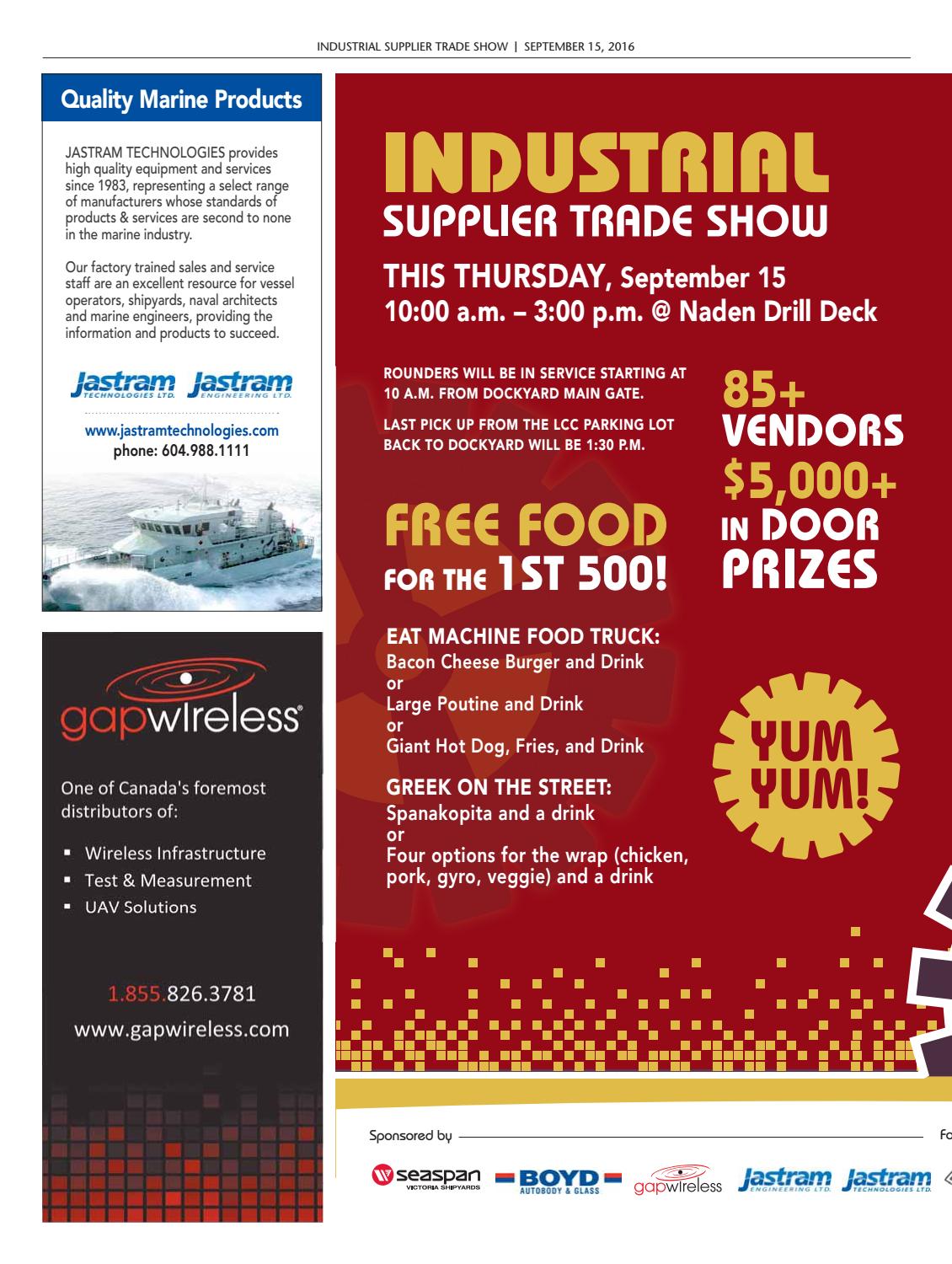 2016 Industrial Supplier Trade Show by Lookout Newspaper Issuu