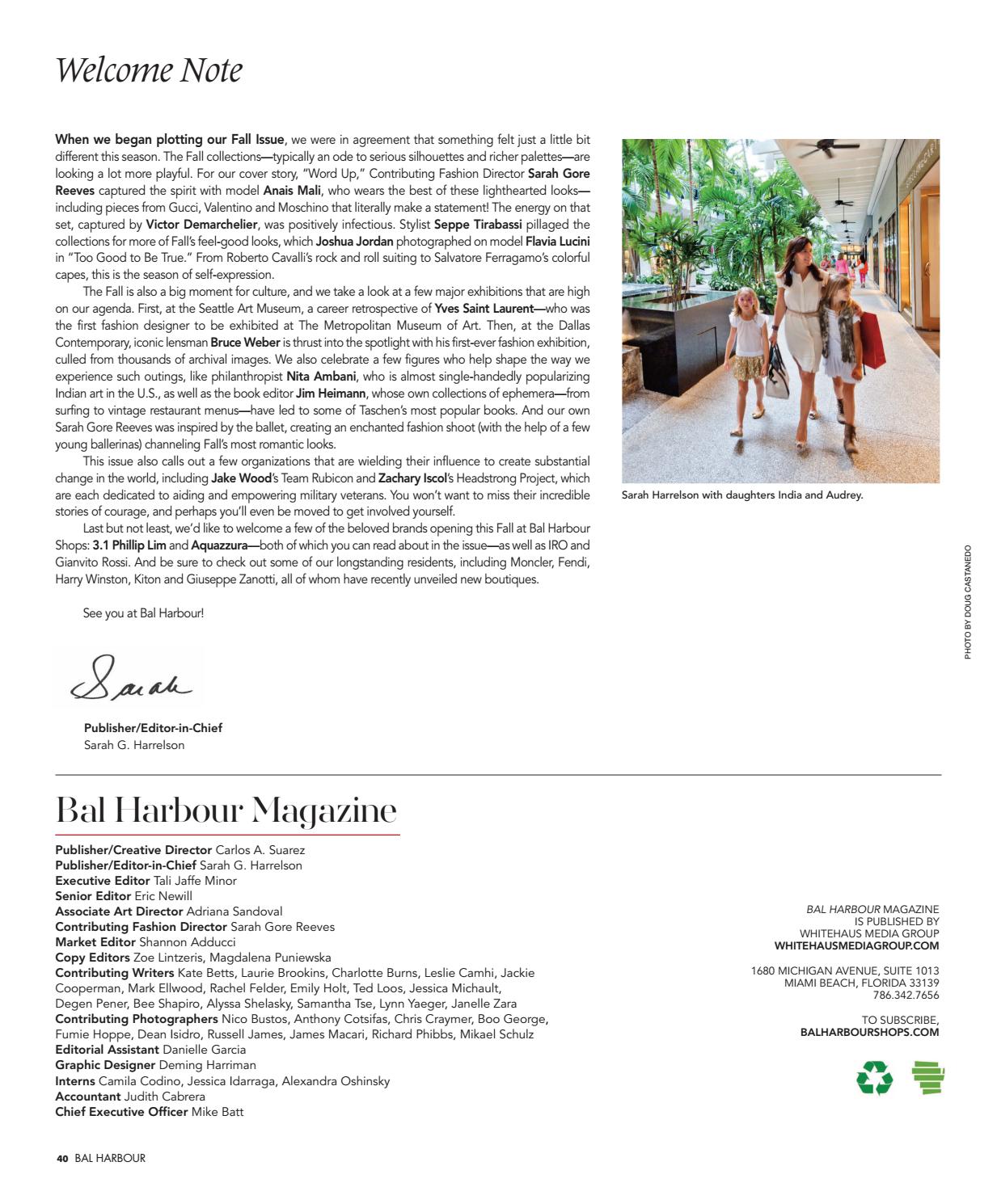 Bal Harbour Magazine Fall 2016 By S Issuu