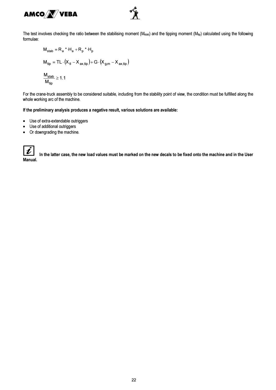 TRUCK CRANE INSTALLATION MANUAL