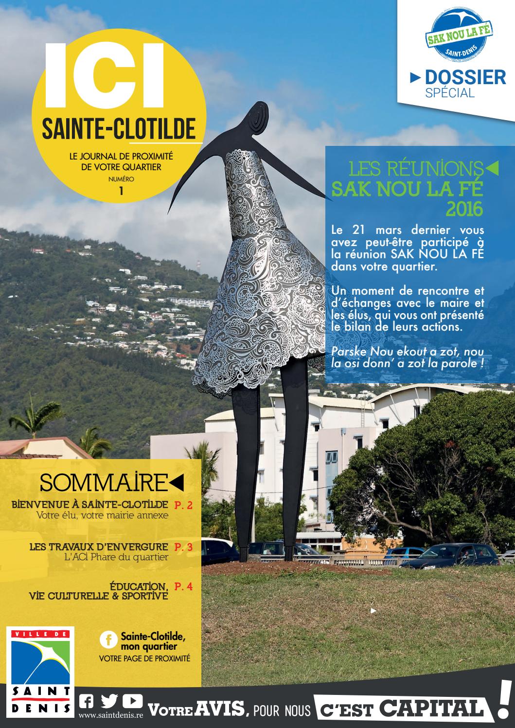 Ici SainteClotilde N°1 by Ville de SaintDenis de La Réunion Issuu