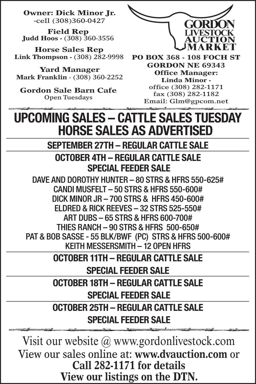 Gordon Livestock Auction Market by TriState Livestock News Farmer