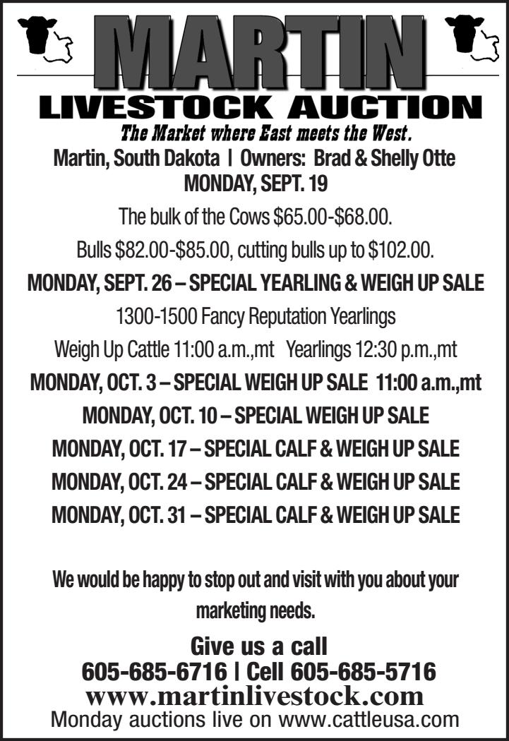 Martin Livestock Auction by TriState Livestock News Farmer & Rancher