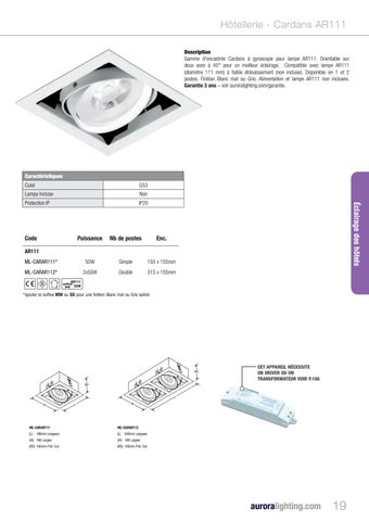 Aurora Lighting 灯饰目录 · 灯饰 2 0 Projects - 法国 第 21 页