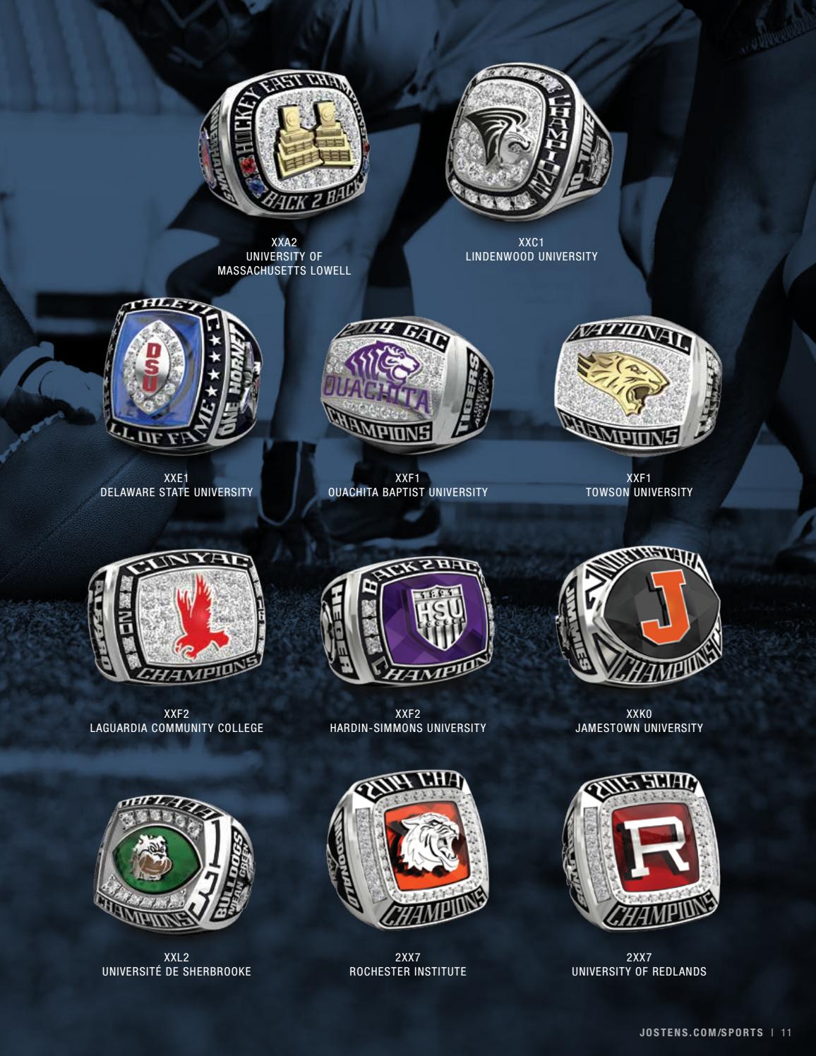 Jostens College Championship Sports Jewelry Catalog by Jostens Issuu