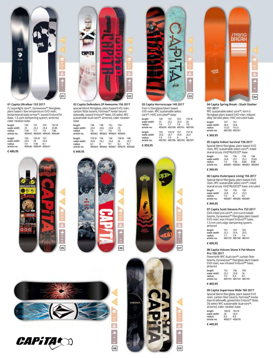 高*輝様 CAPITA VOLCOM PAT MOORE PRO 152 Capita Volcom Pat Moore Pro Snowboard 2017 - Getboards Ride Shop