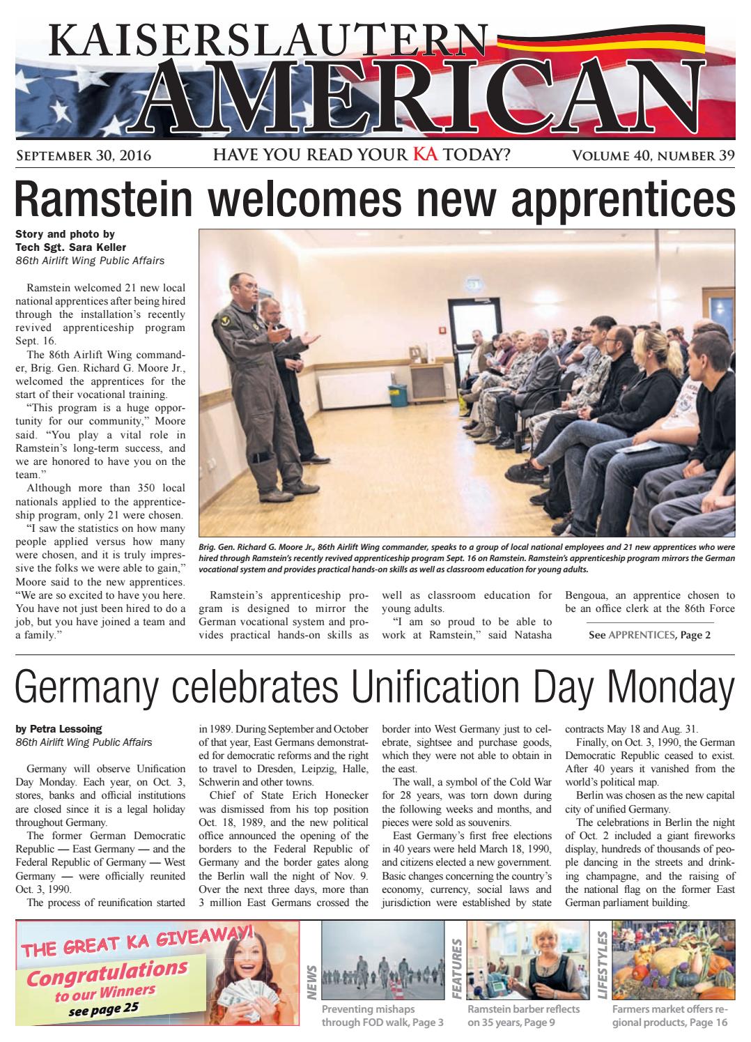 Kaiserslautern American September 30 2016 By Advantipro Gmbh Issuu