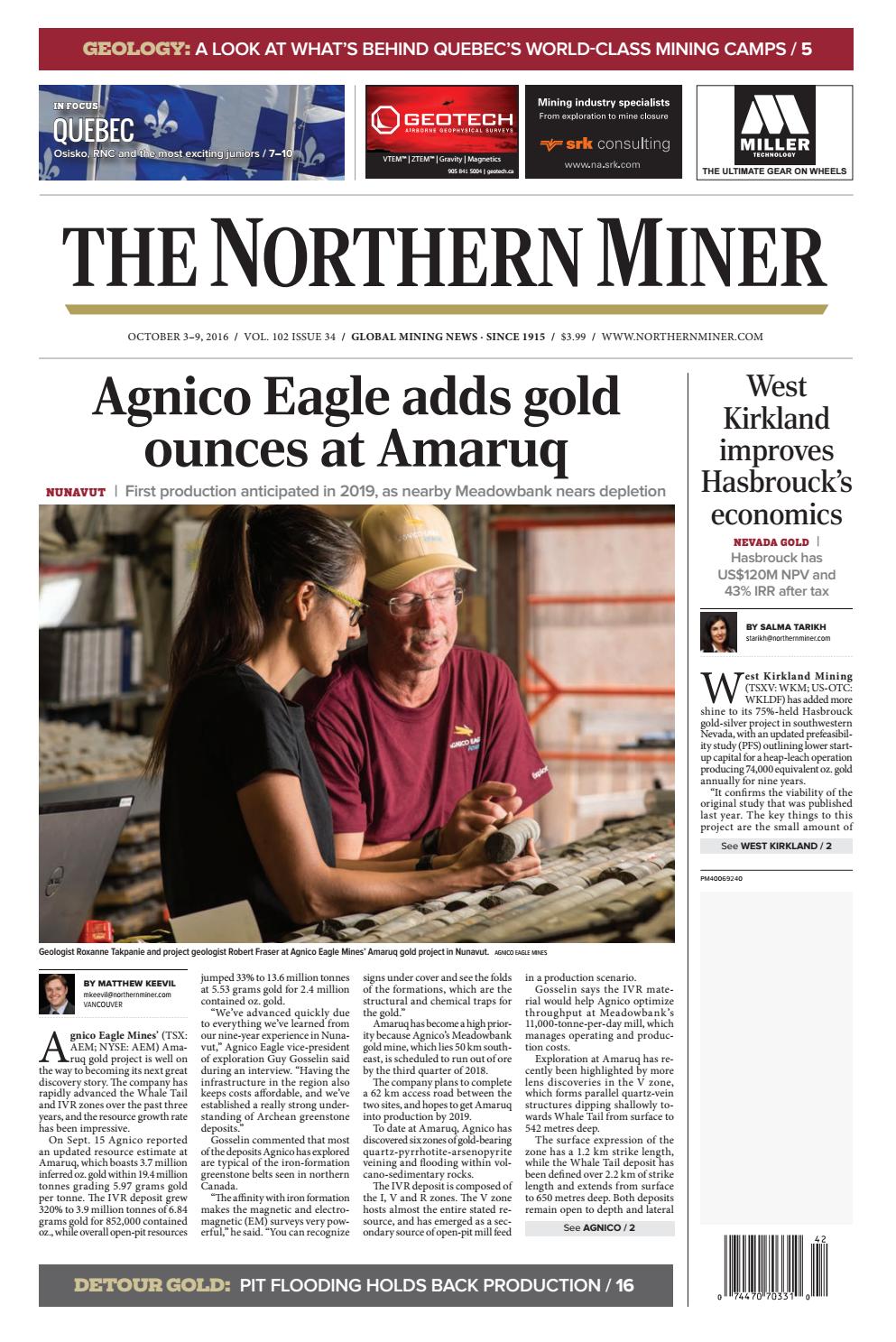 the northern miner october