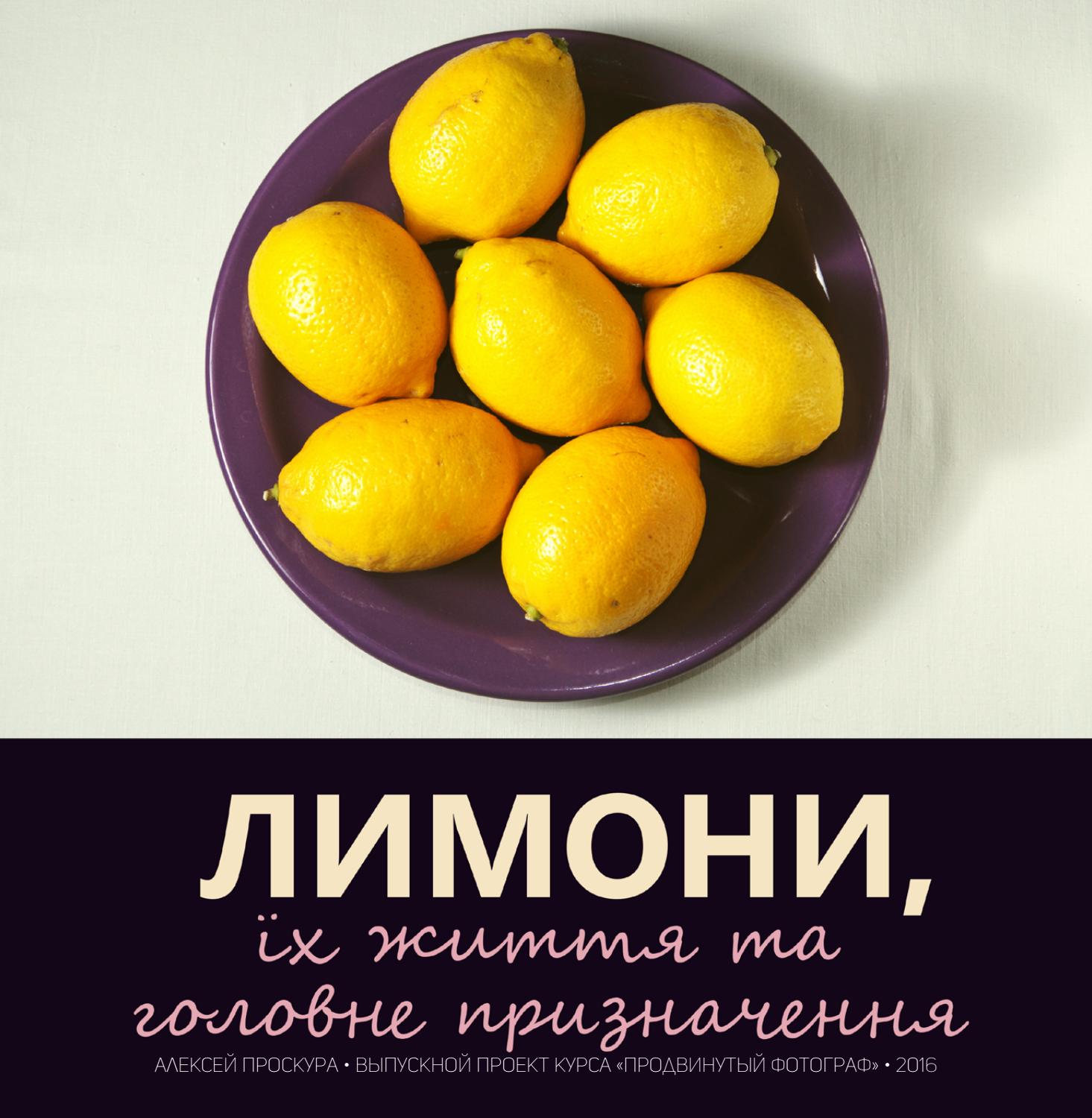 Life and destination of lemons by Kiev Photography School