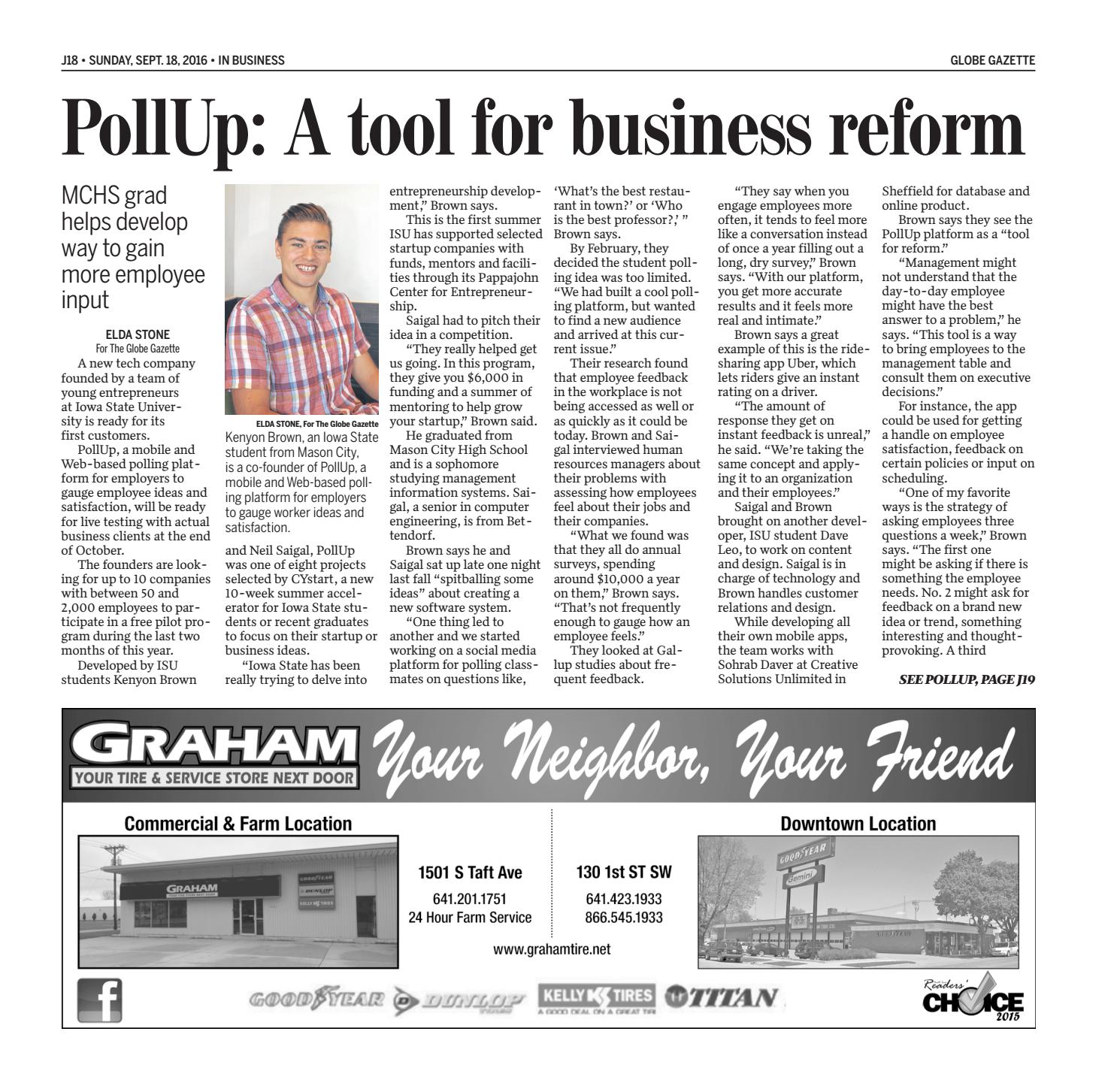 2016 in business september by Globe Gazette Issuu