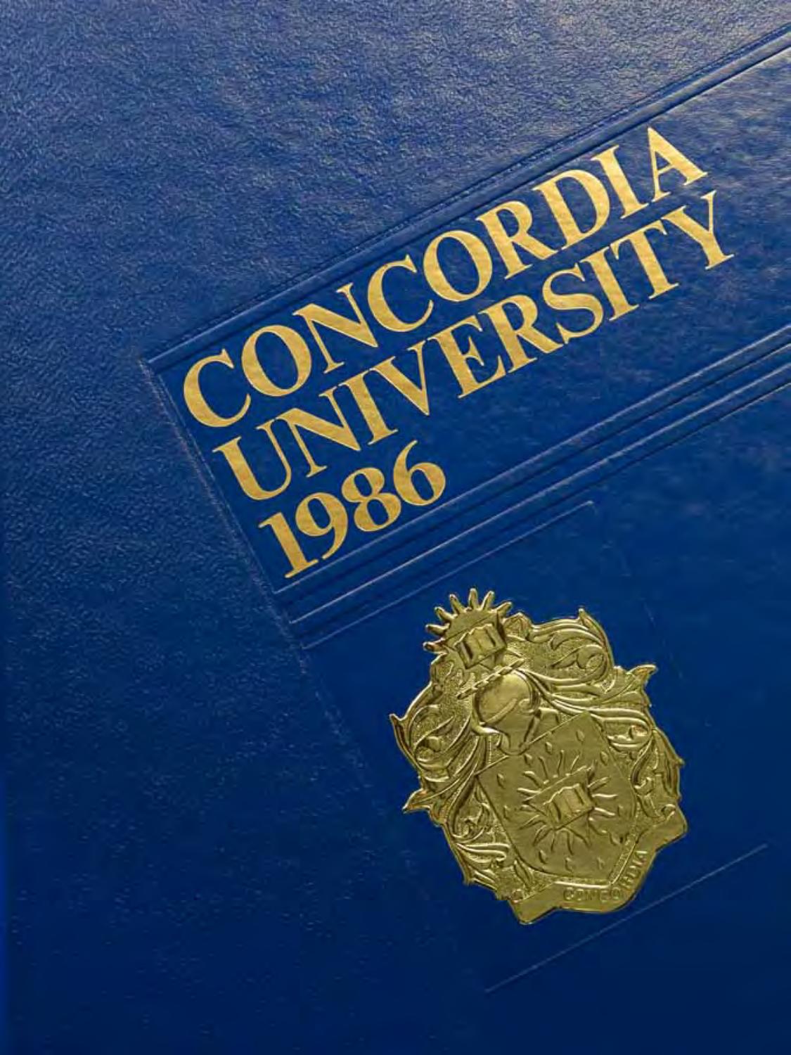 Concordia University Yearbook, 1986 by Concordia University Advancement Issuu