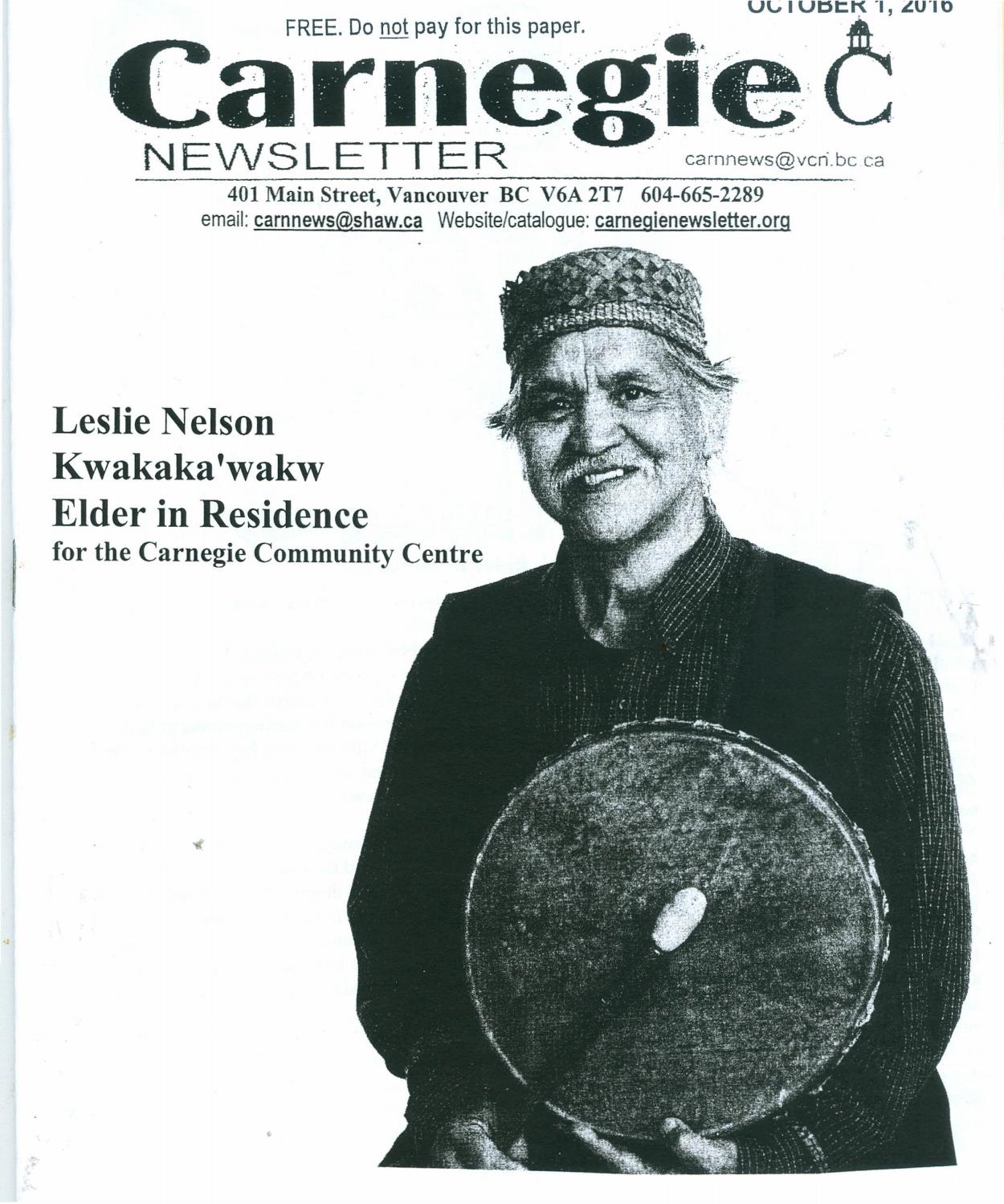 October 1, 2016 carnegie newsletter by Carnegie Newsletter Issuu
