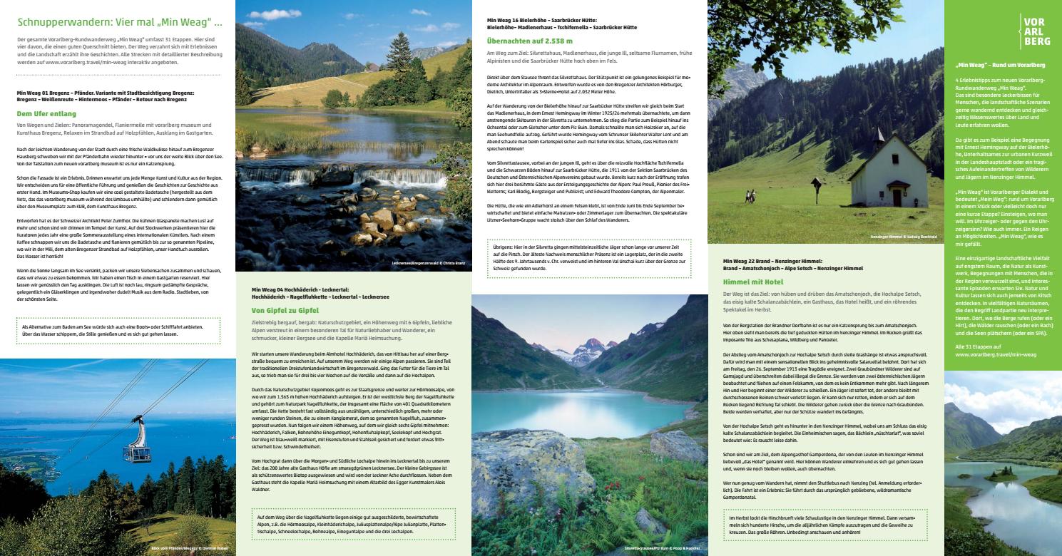 Min Weag Vorarlberg 2016 17 De By Vorarlberg Tourismus Gmbh Issuu