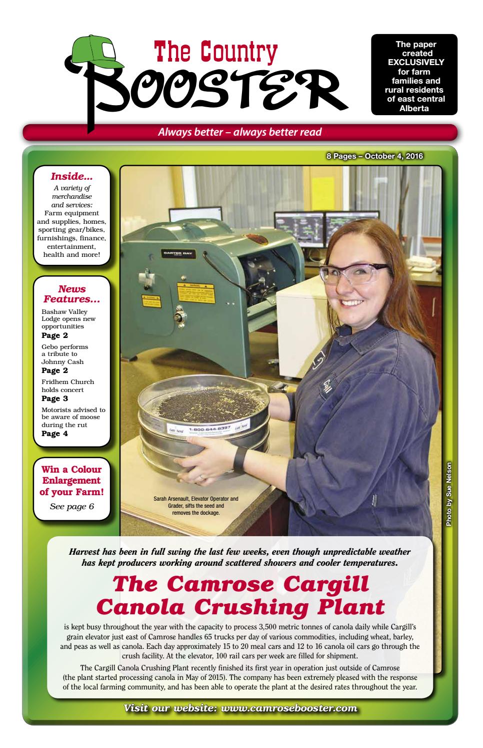 October 4, 2016 Country Booster by The Camrose Booster Issuu